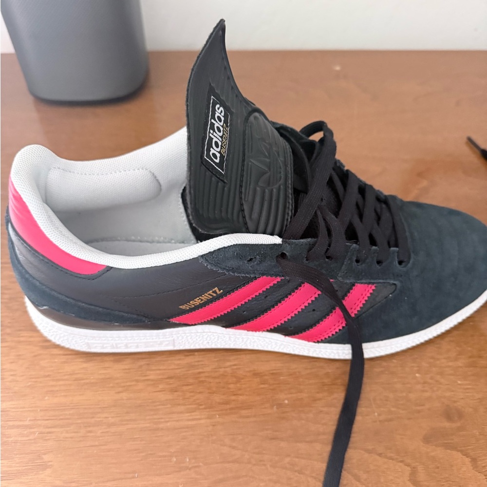 Adidas Black and Red Busenitz Sneakers, UNCUT…New, no box - Picture 2 of 13